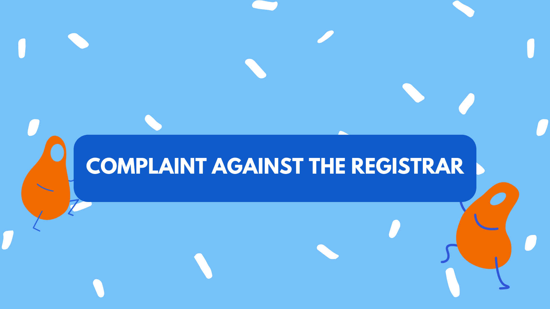 complaint against the registrar